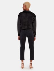 Stepa Funnel Neck Crop Pullover