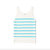 Gio Top In White/Aqua