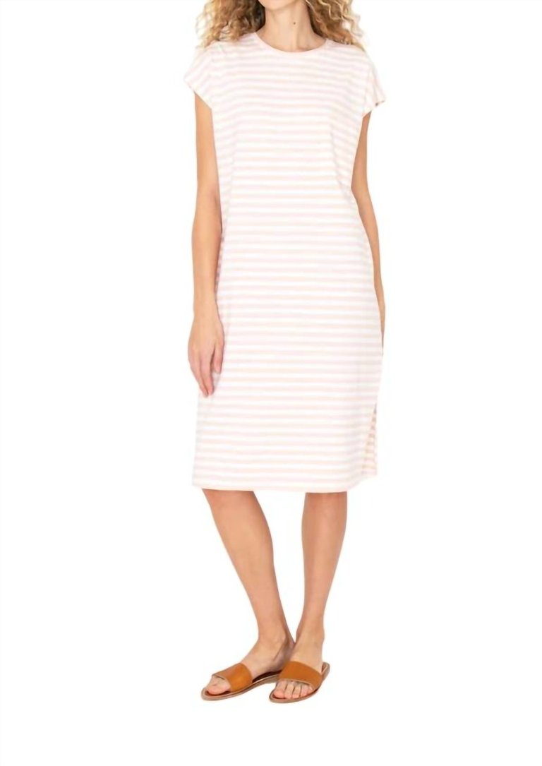 Honor Dress In Shell/White - Shell/White