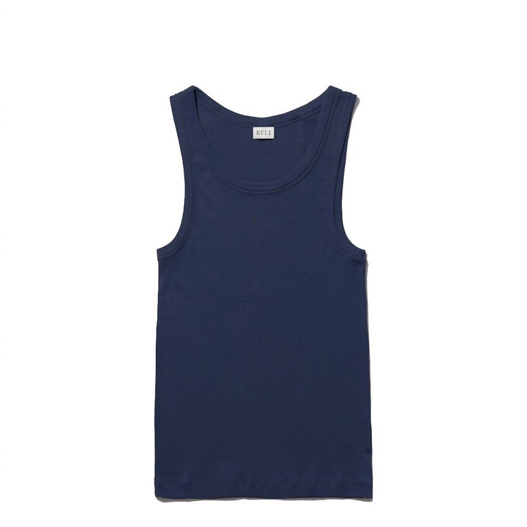 The Len Tank Top In Navy