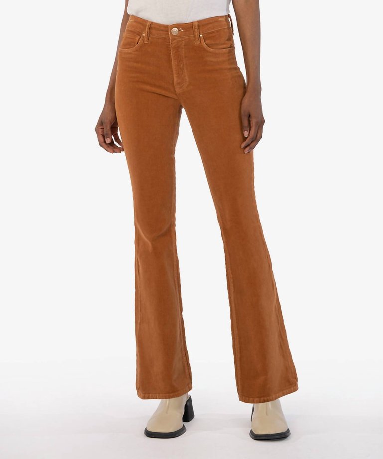 Ana Corduroy High Rise Jean In Butterscotch - Butterscotch