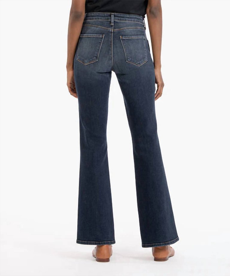 Ana High Rise Fab Ab Flare Jeans In Dark Wash