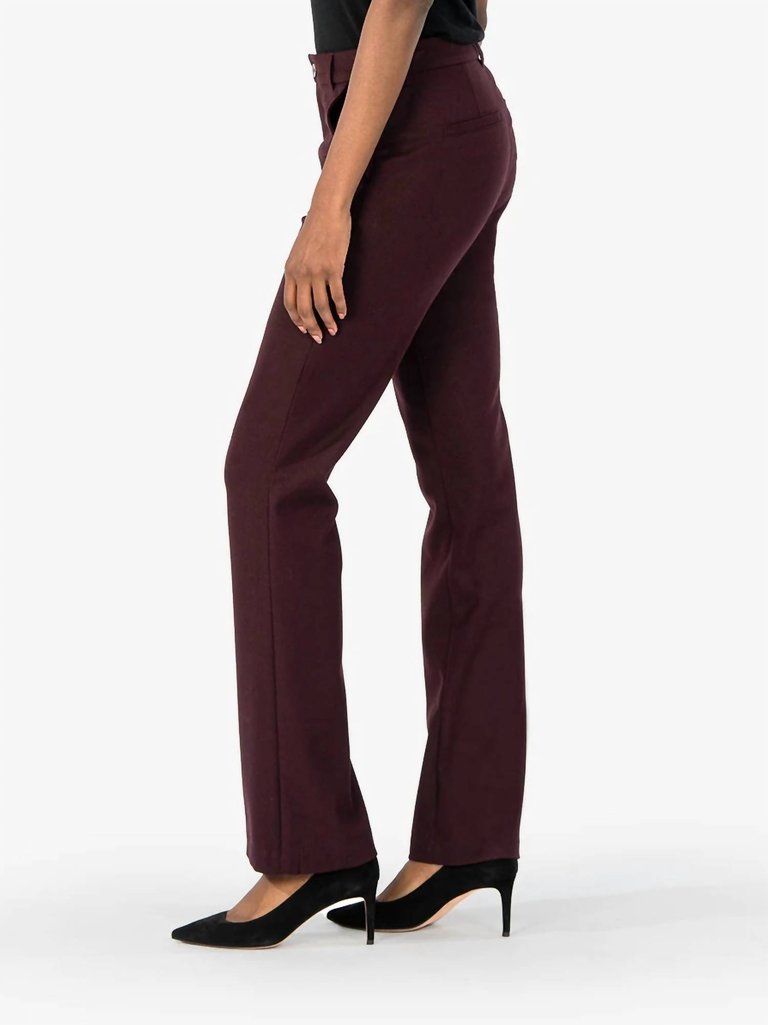 Ana High Rise Flare Trouser In Raisin