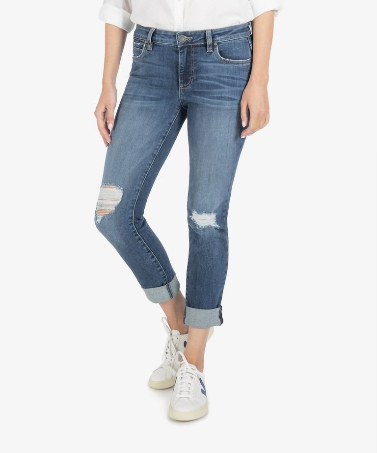 Catherine High Rise Boyfriend Jean In Lucrative - Lucrative