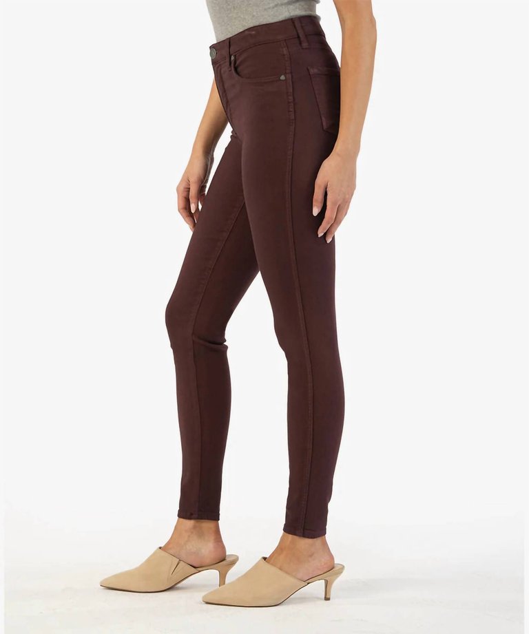 Connie Ankle Skinny Jean In Plum