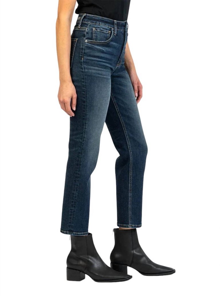 Elizabeth High Rise Straight Leg Jean In Resounding