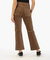 Etta Corduroy High Rise Crop Flare Pants In Chestnut