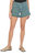 Jane High Rise Long Inseam Shorts In Teal - Teal