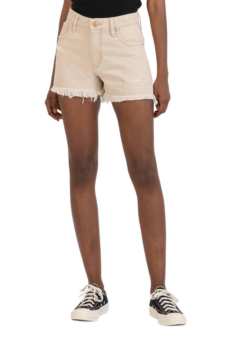 Jane High Rise Short In Tan - Tan