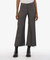 Meg Coated High Rise Wide Leg Pant In Grey - Grey