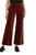 Meg High Rise Velveteen Trouser In Brick - Brick