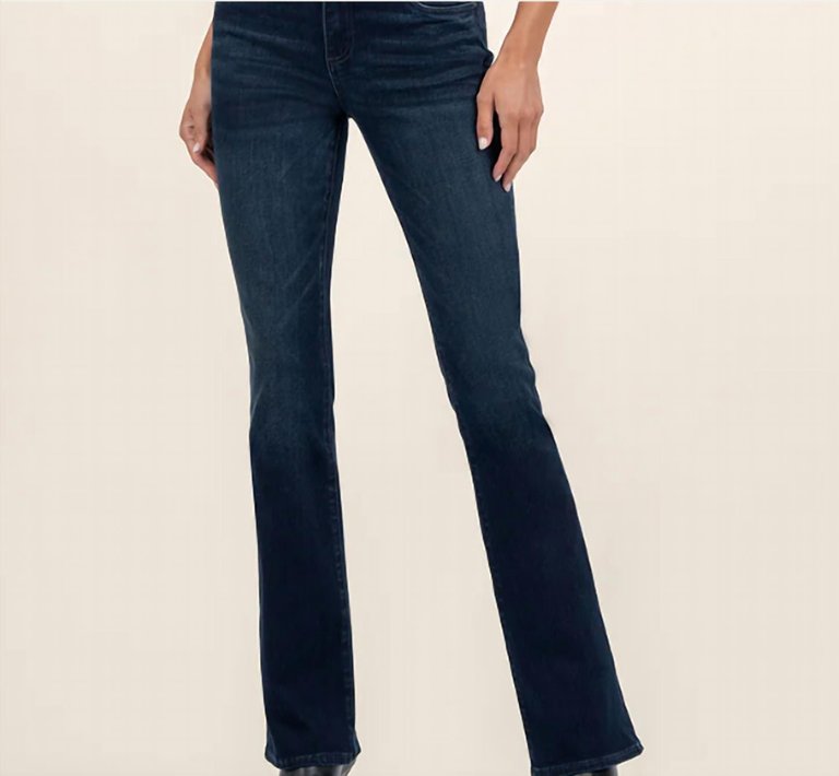 Natalie Mid Rise Bootcut In Leading W/euro Base Wash - Leading W/euro Base Wash