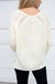 Page Chunky Crew Neck Sweater In Ivory