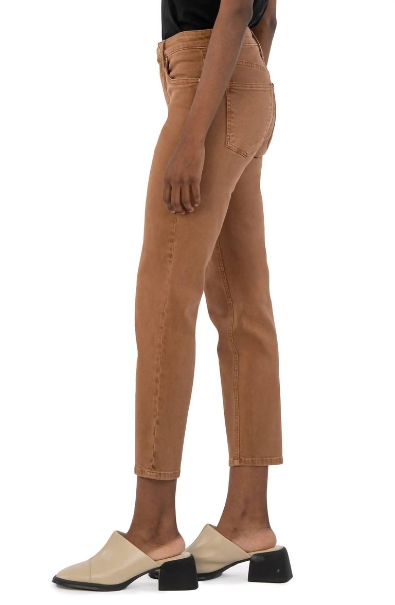 Rachael High Rise Mom Jean In Latte