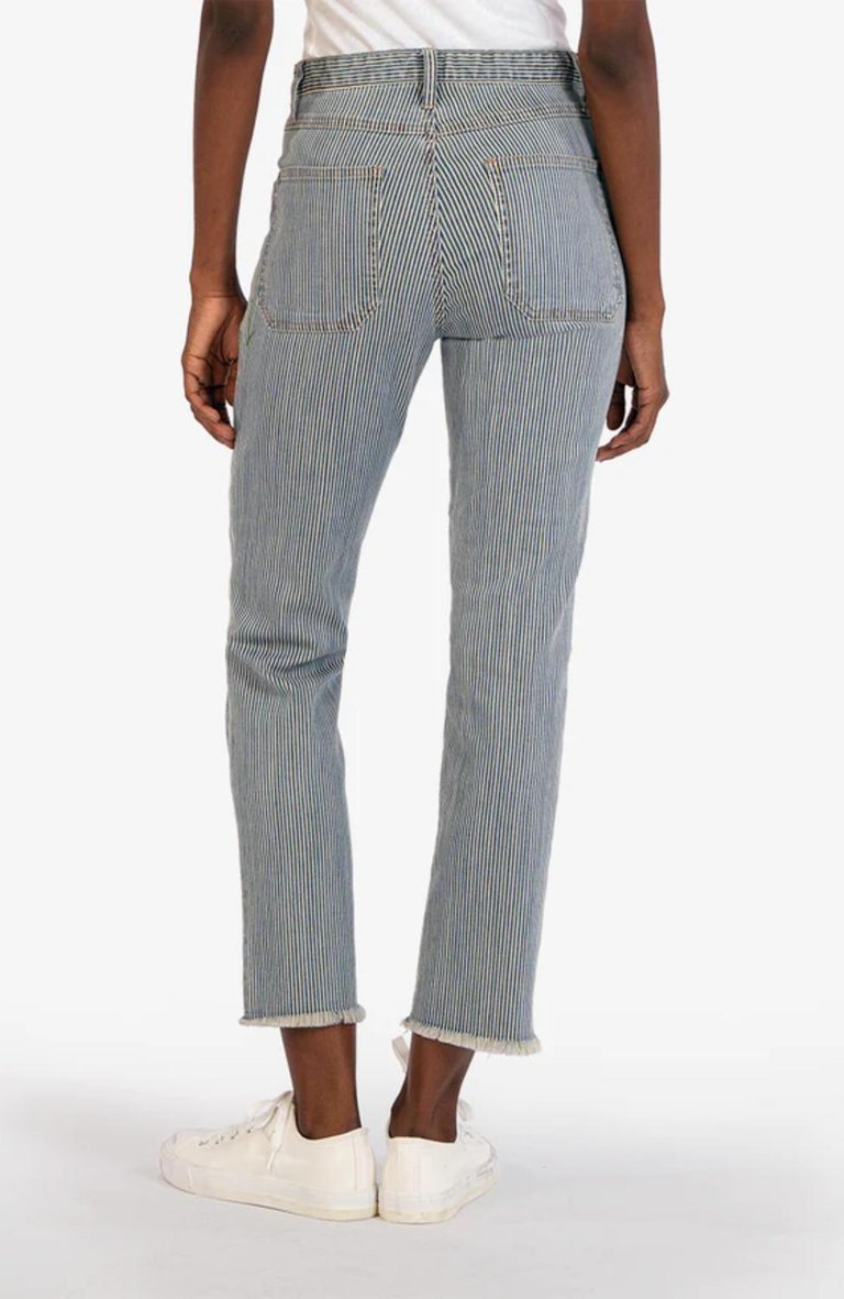 Reese Hi Rise Strght Ankle Straight Leg Jeans In Volant