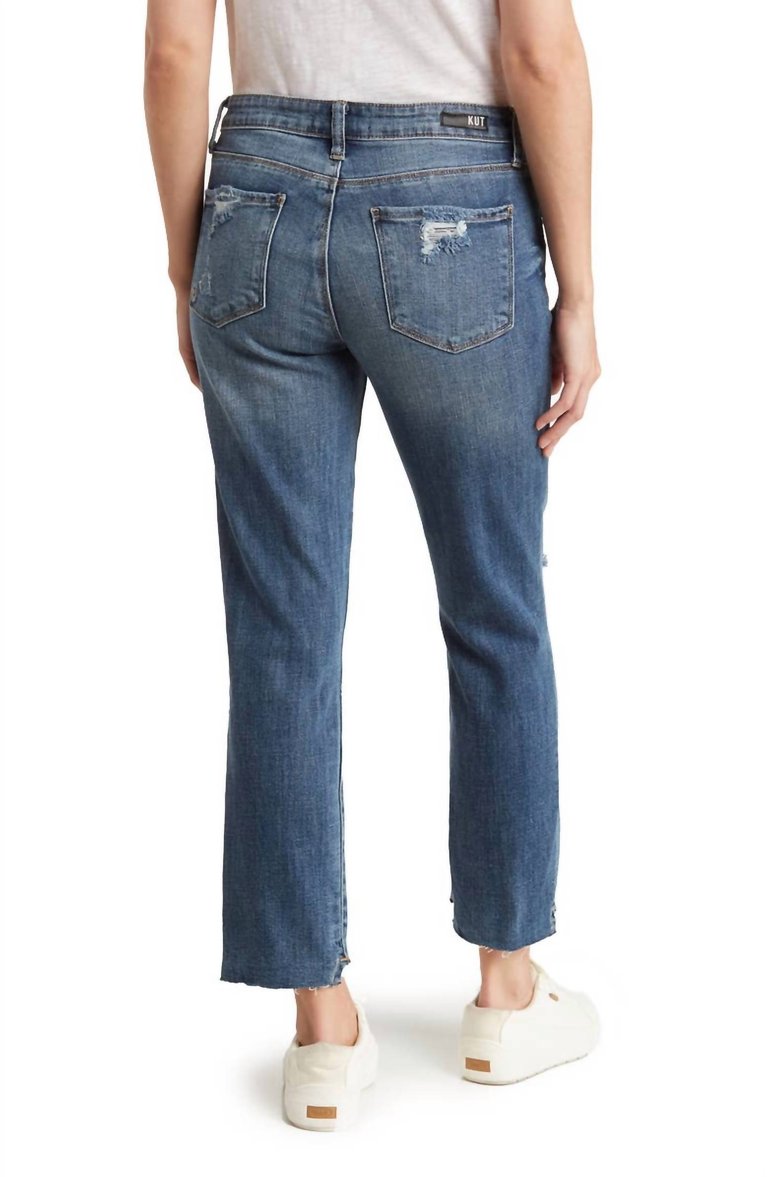 Reese High Rise Ankle Straight Jeans In Ideally