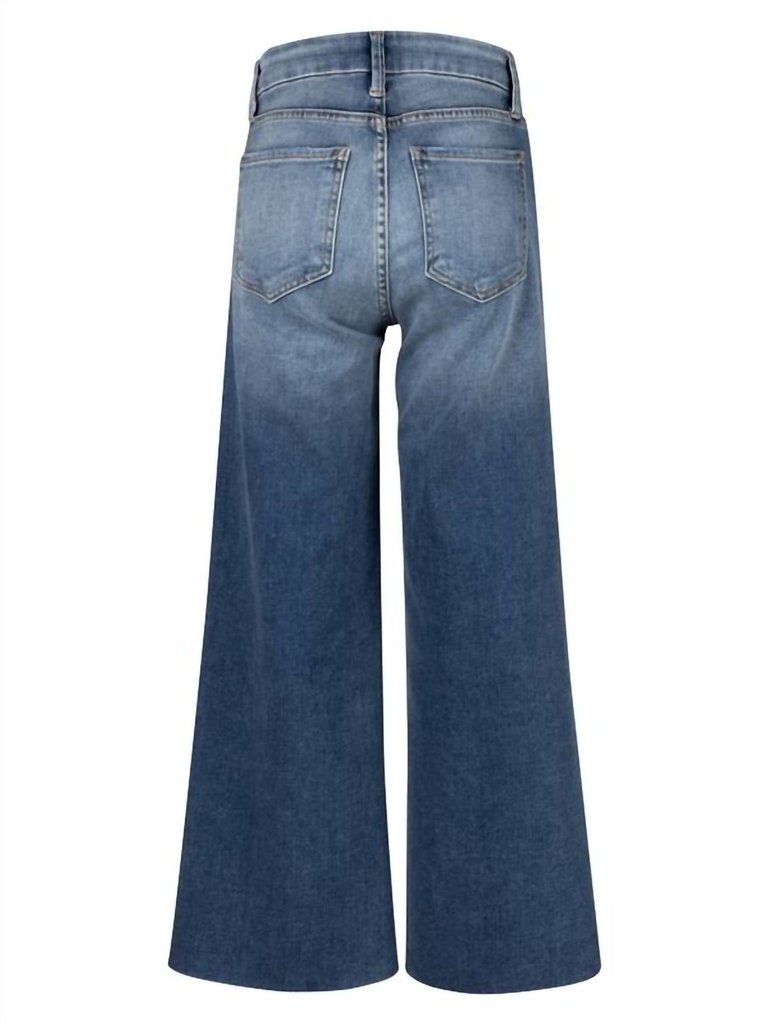 Wide Leg Denim In Blue