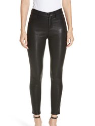 Adelaide Skinny Leather Pant - Noir