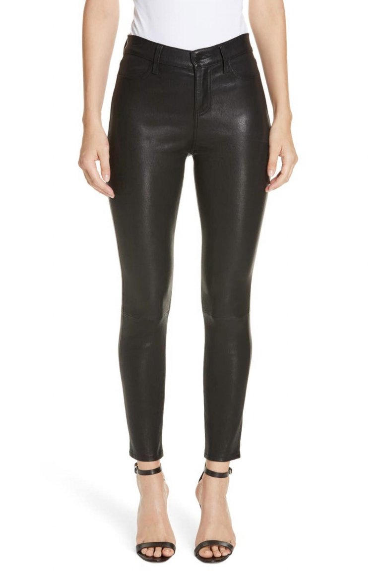 Adelaide Skinny Leather Pant - Noir