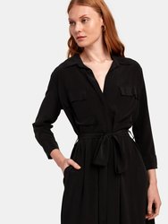 Cameron Long Silk Shirt Dress