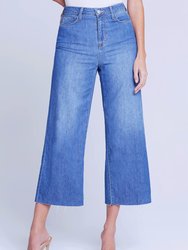 Danica High Rise Cropped Wide Leg Jean - Reno