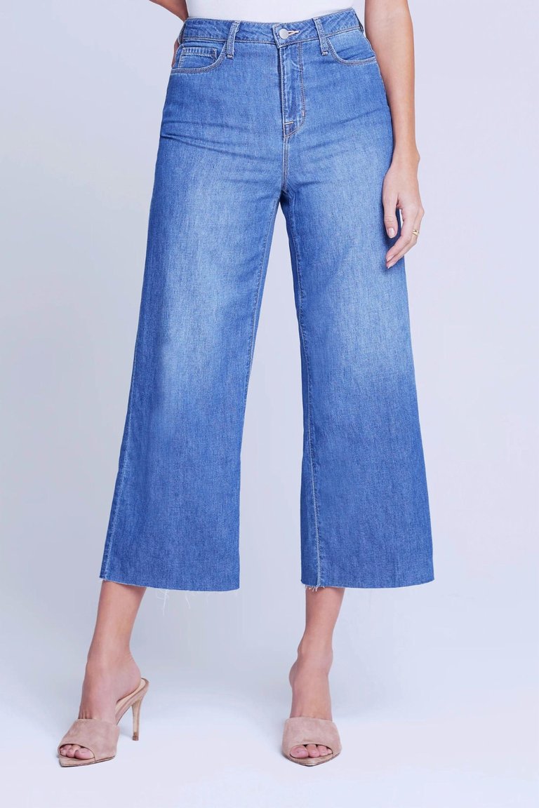 Danica High Rise Cropped Wide Leg Jean - Reno