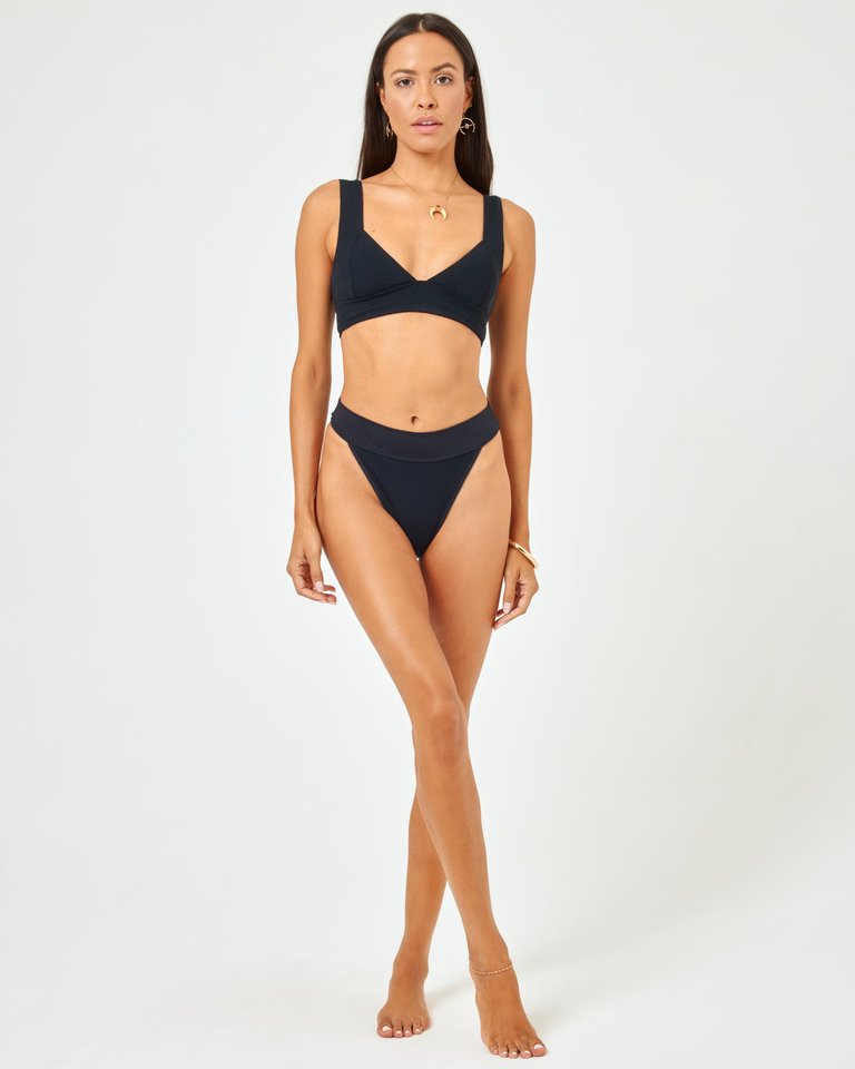 Black Mix Match Bitsy Bikini Bottoms