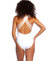 Cross Back One Piece Swimsuit In White