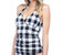 Gingham Halter Goddess Tankini Top In Tres Chic - Tres Chic