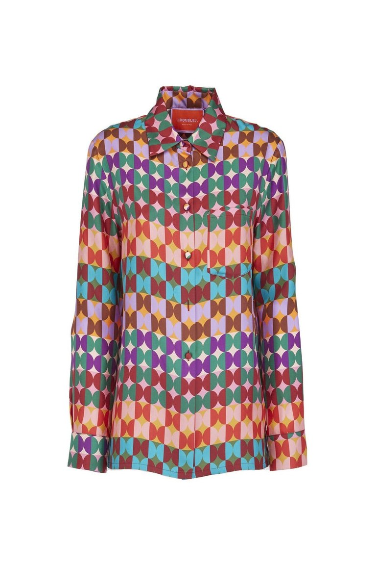 Boy Shirt Twill Silk - Mezzaluna Rainbow