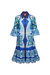 Choux Dress Lakshmi Placed Blue - Lakshmi Placed Blue