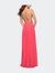 Alluring Prom Dress with Plunging Neckline and Open Back