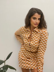 Dolly Shirt - Yellow  Damier