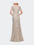 Beautiful Lace Mother of the Bride Dress with Short Sleeves