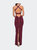 Body Forming Dress With Exposed Zipper And Slit