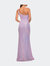 Bright Simple One Shoulder Long Sequin Evening Gown