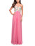 Chiffon Prom Gown With Lace, Jewels, And Cut Outs