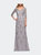 Column Lace Mother of the Bride Dress with V Neckline