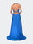 Elegant Satin Prom Gown with Empire Waist