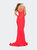 Fitted Long Chic Strapless Jersey Gown
