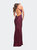 Gorgeous Lace and Jersey Jewel Tone Prom Dress