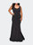 Long Jersey Plus Size Mermaid Dress - Black