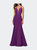 Long Jersey Prom Gown With Open Strappy Back