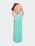 Long One Shoulder Jersey Prom Dress With Embroidery