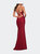 Long Prom Dress in Luxurious Jersey with Slit