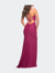 Long Prom Dress in Luxurious Jersey with Slit