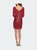 Long Sleeve Sequined Shift Homecoming Dress