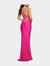 Neon Prom Dress With Beautiful Lace Bodice And Jersey Skirt
