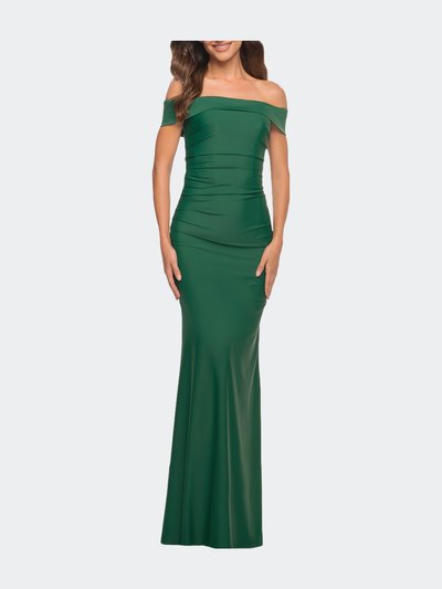 La Femme Off the Shoulder Elegant Long Evening Gown product
