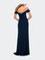 Off the Shoulder Fully Ruched Floor Length Gown